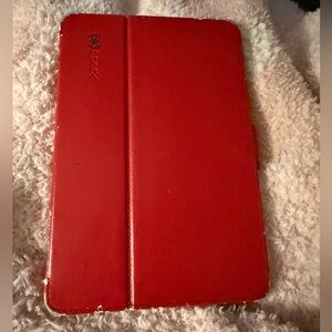iPad Mini and Speck Vibrant Red Tablet Cover